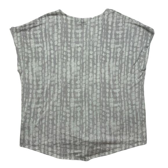 TORRID White Gray Burnout Tie Front Lightweight Blouse Size 3 3X Pullover - Picture 5 of 9